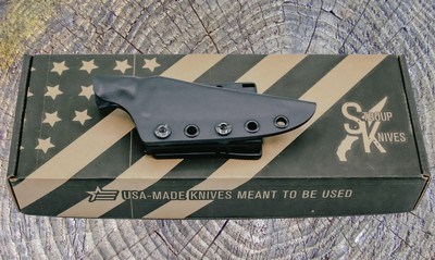 Stroup Knives Bravo 5 Fixed Blade Knife 1095 HC Steel Rosewood Handle - Image 6 of 6