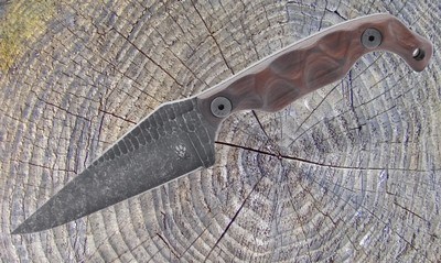 Stroup Knives Bravo 5 Fixed Blade Knife 1095 HC Steel Rosewood Handle - Image 1 of 6
