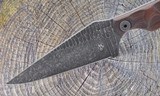 Stroup Knives Bravo 5 Fixed Blade Knife 1095 HC Steel Rosewood Handle - Image 4 of 6