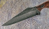 Stroup Knives TU2 Fixed Blade Knife 1095 HC Steel Rosewood Handle - Image 2 of 6