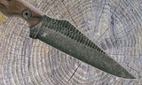 Stroup Knives TU2 Fixed Blade Knife 1095 HC Steel Rosewood Handle - Image 4 of 6