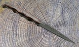 Stroup Knives TU2 Fixed Blade Knife 1095 HC Steel Rosewood Handle - Image 5 of 6
