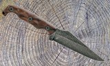 Stroup Knives TU2 Fixed Blade Knife 1095 HC Steel Rosewood Handle - Image 3 of 6