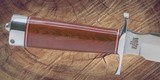 Blackjack Classic Model 7 Fixed Knife- 7" A2 Tool Steel Blade Red Micarta Handle - Image 3 of 6