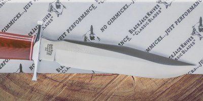 Blackjack Classic Model 7 Fixed Knife- 7" A2 Tool Steel Blade Red Micarta Handle - Image 2 of 6