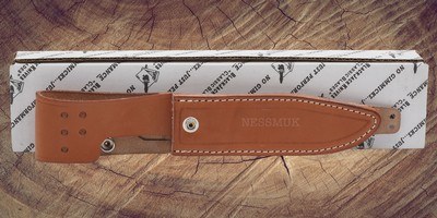 Blackjack Classic Model 7 Fixed Knife- 7" A2 Tool Steel Blade Red Micarta Handle - Image 6 of 6