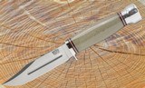 Bark River Gladstone Hunter Green Micarta- 4.25" Clip Point Blade- W/Sheath-New - Image 3 of 5