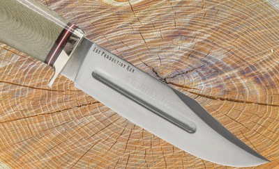 Bark River Gladstone Hunter Green Micarta- 4.25" Clip Point Blade- W/Sheath-New - Image 2 of 5