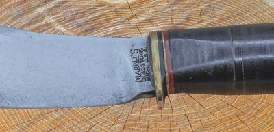 Marble's Woodcraft PAT'D 1916 USA,Small Nut,Teardrop Pommel,4 1/2