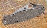 Spyderco Para Military 2 Brn Micarta Handles CPM Cru-Wear Steel Blade - C81MPCW2 - Image 6 of 7