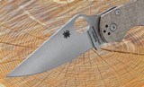 Spyderco Para Military 2 Brn Micarta Handles CPM Cru-Wear Steel Blade - C81MPCW2 - Image 3 of 7