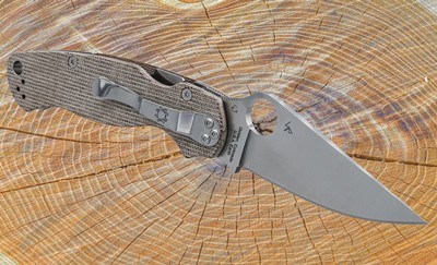 Spyderco Para Military 2 Brn Micarta Handles CPM Cru-Wear Steel Blade - C81MPCW2 - Image 2 of 7