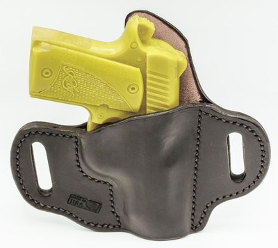 Custom Hand-made HorsehideBeltHolster for a Kimber Micro 9 Pistol - Image 1 of 2