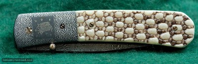 Cliff Parker - Damascus Linerlock Folder