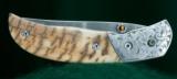 Don Heathcoat --- Damascus Linerlock Folder - 1 of 6