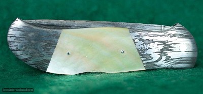 John Perry --- Damascus Lockback Folder