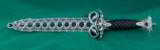 AmerRuss --- J. D. Smith & Joseph Shnayder --- Damascus Serpent Dagger in Jeweled Silver Sheath - 3 of 12