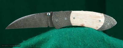 Michael Vagnino, MS --- Custom Damascus Linerlock Folder