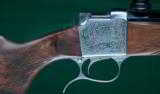 Blaser --- Model BL821, Luxus Grade, Falling Block Single Shot Rifle --- .243 Winchester - 1 of 10
