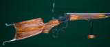 Lloyd Chiswick of Classic Arms Corp. --- Custom Remington Walker Hepburn Scheutzen Rifle --- .40-90 Sharps - 6 of 11