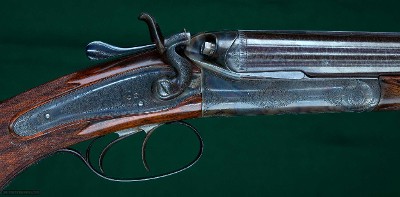 Isaac Hollis & Sons --- Hammer Toplever Sidelock Cape Gun --- .450 #1 BPE and 16 bore