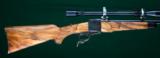 Custom Jeffrey Farquharson 3C-Action Falling Block Single Shot Rifle --- .22-3000 R Lovell - 2 of 7