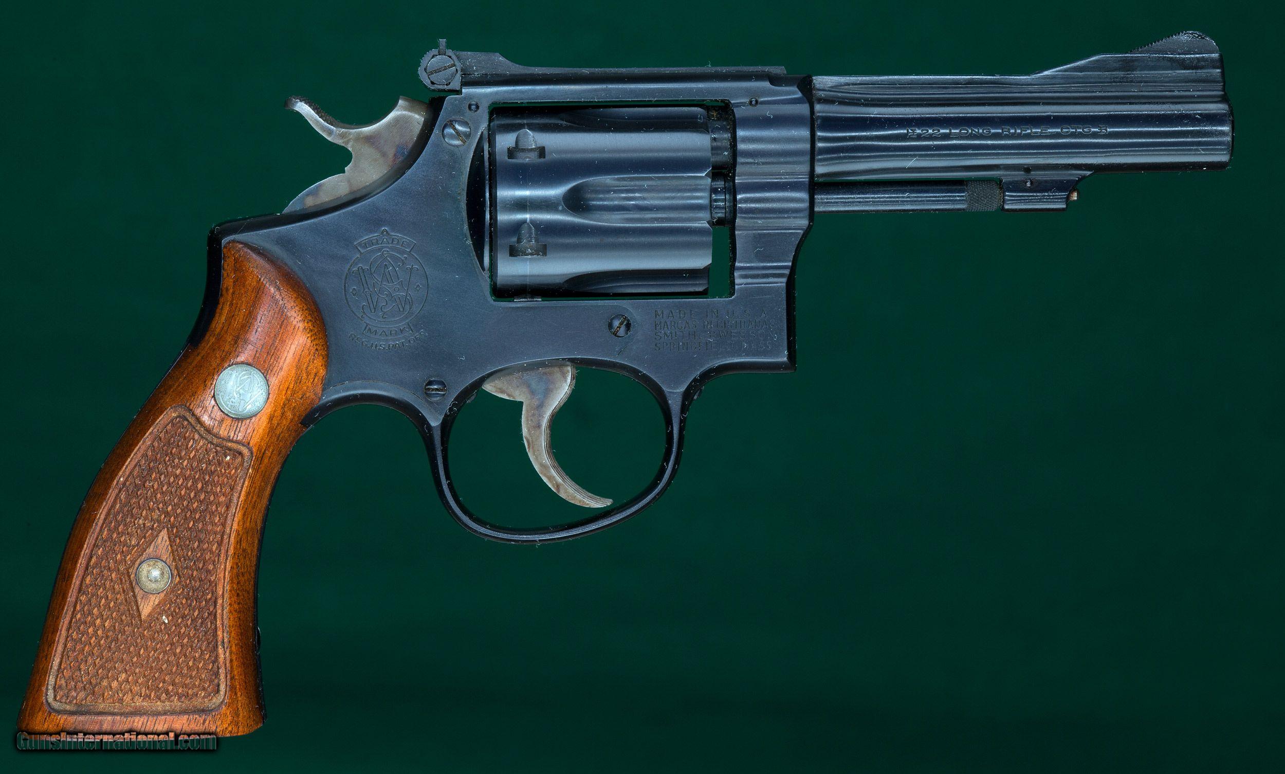 Smith And Wesson K 22 Combat Masterpiece Revolver 22 Long Rifle