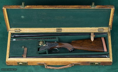 Johann Springer's Erben, Vienna --- Hand-Detachable Sidelock Ejector Two-Barrel Set --- 20 Gauge, 2 3/4" Chambers