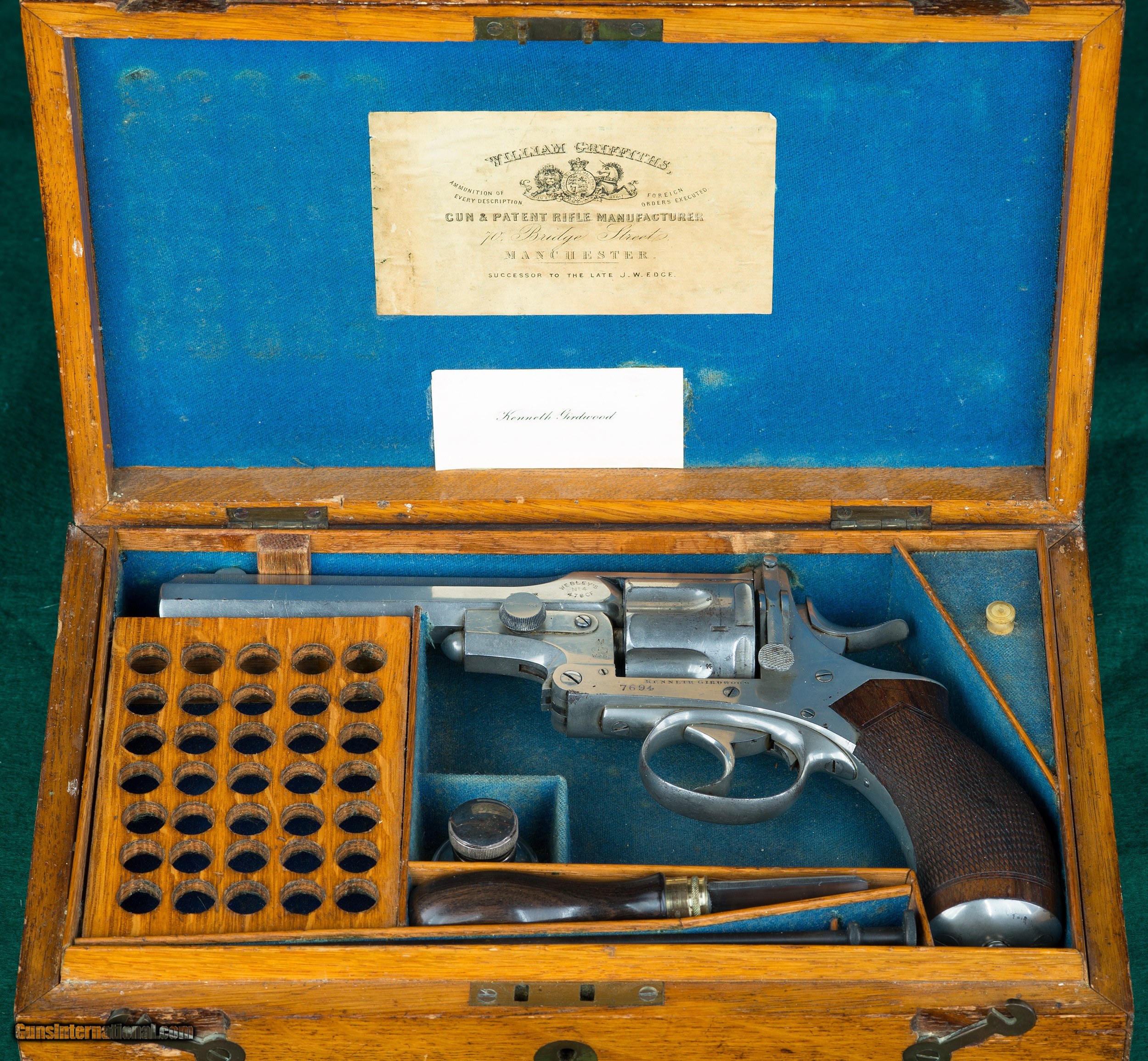 Webley & Scott --- No.4 Pryse Pattern Revolver --- .476 Eley Centerfire ...