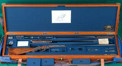 Classic Arms Corporation --- Custom George Gibbs Baby Farquharson, Cased Three Barrel Set --- .22 LR, .28-30 Stevens & .360 No.5 Rook