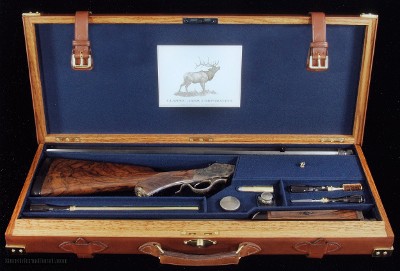 Classic Arms Corporation --- Custom Winchester High Wall Takedown Two-Barrel Set. Rifle No.20 --- 20/.577 Alex Henry Rifle & 20ga Shotgun
