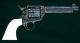 Colt --- Single Action Army 3rd Generation ---.45 Long Colt --- Engraved and Gold Inlaid by Michael Dubber - 4 of 9