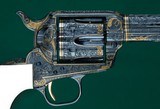 Colt --- Single Action Army 3rd Generation ---.45 Long Colt --- Engraved and Gold Inlaid by Michael Dubber - 2 of 9