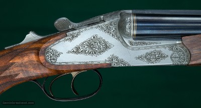 F. W. Heym --- Model 37 Sidelock Drilling --- 125th Anniversary --- 12ga, 2 3/4" / 12ga, 2 3/4" / 7x57Mauser