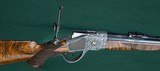 Sharps-Borchardt --- Model 1878 Mid-Range Rifle --- Engraved by Winston Churchill --- .40-50 Sharps Straight - 5 of 10