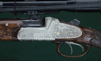Johan Fanzoj, Ferlach --- Bergstutzen ---Dual-Calibre, Hand-Detachable Sidelock Double Rifle --- 5.6x50R & 7x75R