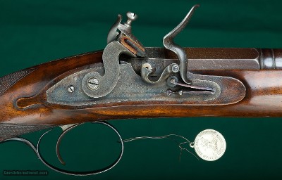 John Dickson & Son, 63 Princes St., Edinburgh --- Single Barrel Flintlock Fowler --- Built for Charles Gordon --- 16-Bore