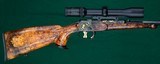Johann Outschar's Son, Ferlach --- Custom Heeren Action Falling Block Single Shot --- 6x62R Freres - 9 of 13