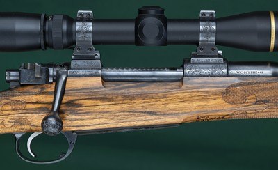 Chic Worthing --- Custom DWM Mauser --- .338 Win. Mag. --- Engraved by Roger Kehr