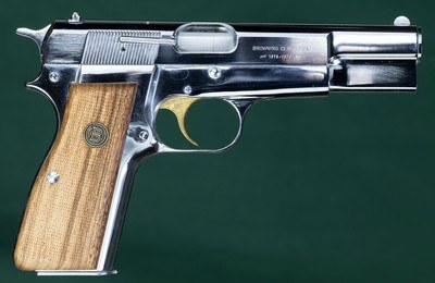 Browning Centennial Set - Complete: Continental Set, Model 92 SRC, High Power pistol, Mountain Rifle, 3 Folding knives - Image 9 of 15