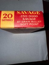 Savage 250-3000 Soft Point Ammo Full Box - Excellent - 7 of 10