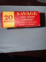 Savage 250-3000 Soft Point Ammo Full Box - Excellent - 9 of 10
