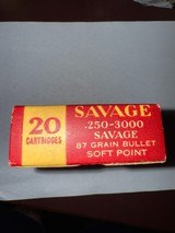 Savage 250-3000 Soft Point Ammo Full Box - Excellent - 8 of 10