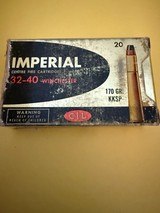 32*40 Imperial CANADA Winchester Center Fire Cartridges 170 GR 18 rounds