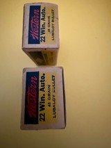 Western 22 WIn Auto Rim Fire Vintage Ammo 50 Cartridges Full Box - 4 of 5