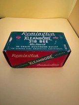 Vintage Remington Kleanbore 218 Bee Mushroom High Speed Ammo