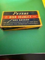 Peters High Velocity 303 Savage Soft Point Bullets