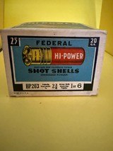 Fedeeral Hi Power 20 GA 1 Oz 6 Shot Vintage Box of 25 Rounds - 2 of 7