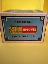 Fedeeral Hi Power 20 GA 1 Oz 6 Shot Vintage Box of 25 Rounds - 5 of 7
