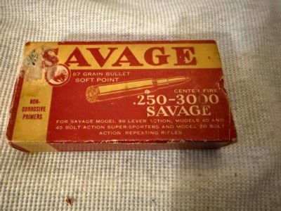 Savage 250 3000 Vintage 87 Grain Bullets